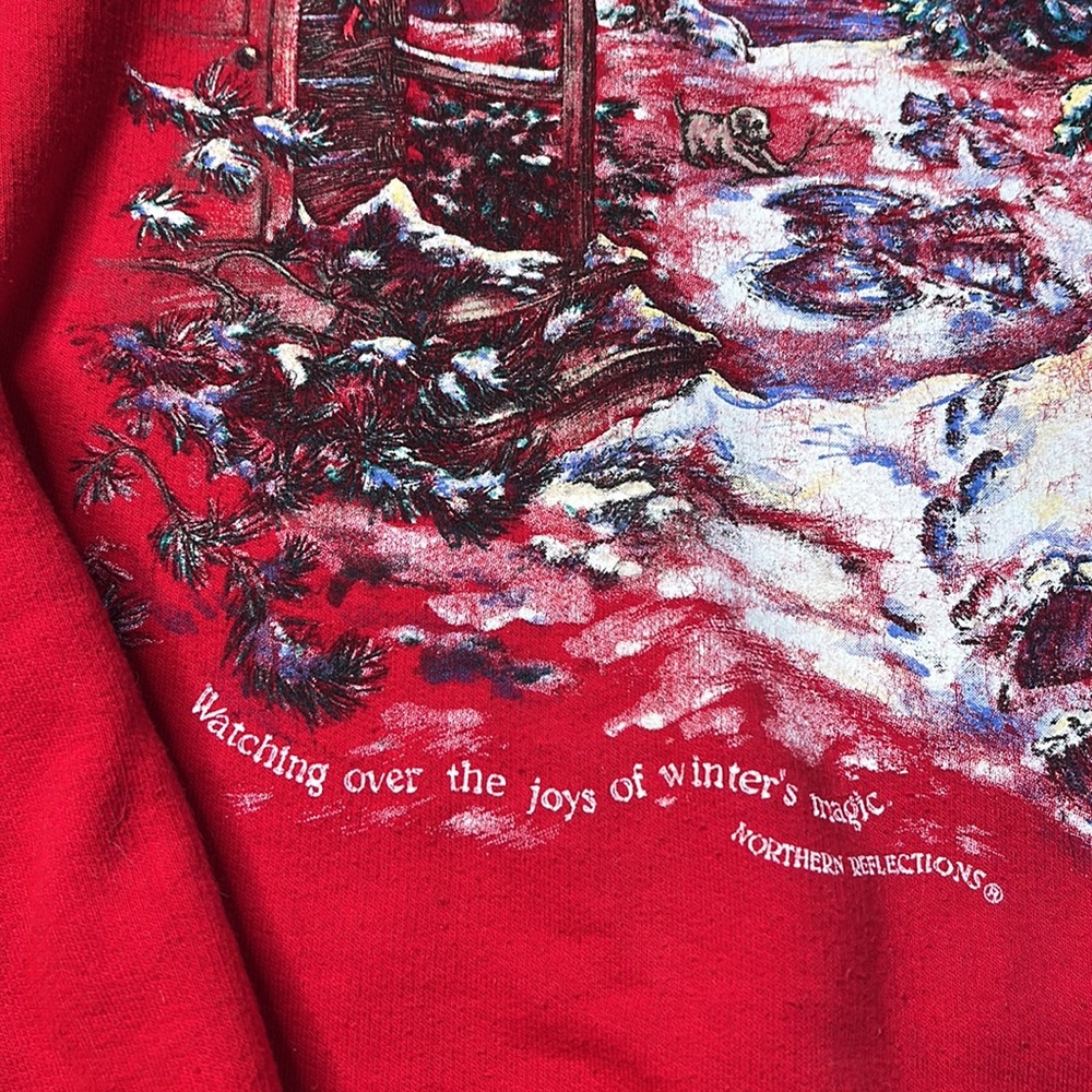 Winter Landscape Vintage Crewneck